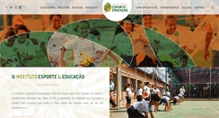 Desktop Screenshot of esporteeducacao.org.br